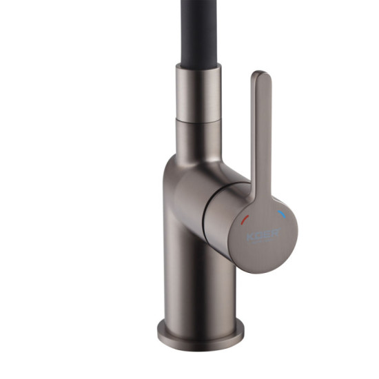 Кухонный смеситель Koer KB-70029-07 графит (KR5500)