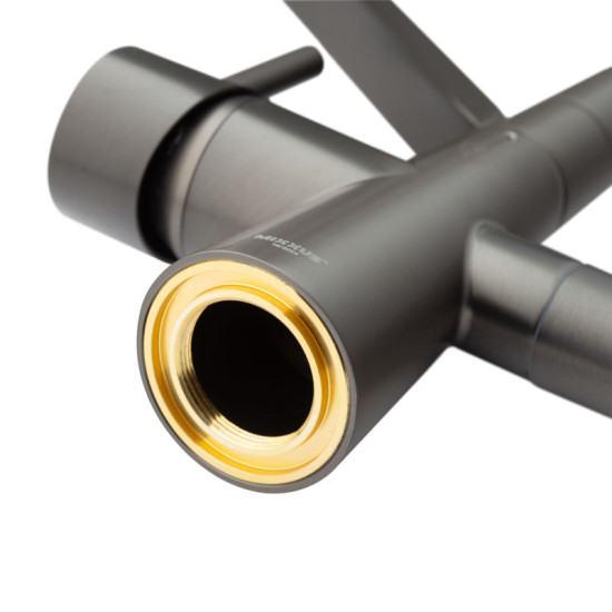 Кухонний змішувач із підключенням до фільтру Mixxus Premium Magnet 021 GRAPHITE REFL.BLACK (MI6975)