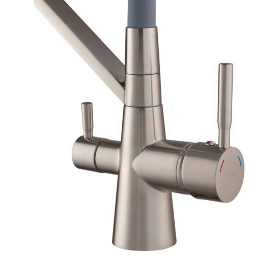 Кухонний змішувач із підключенням до фільтру Mixxus Premium Magnet 021 SS COLOR REFL.GREY (MI6976)