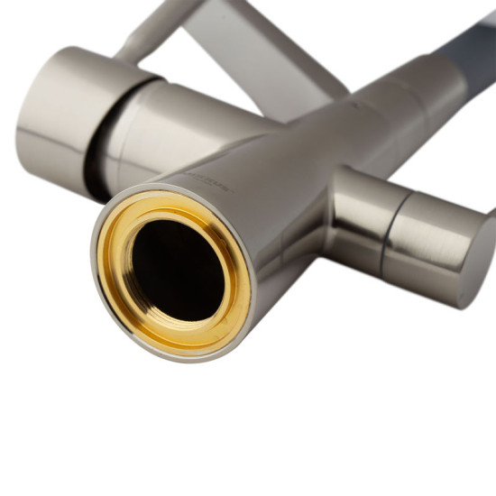 Кухонний змішувач із підключенням до фільтру Mixxus Premium Magnet 021 SS COLOR REFL.GREY (MI6976)