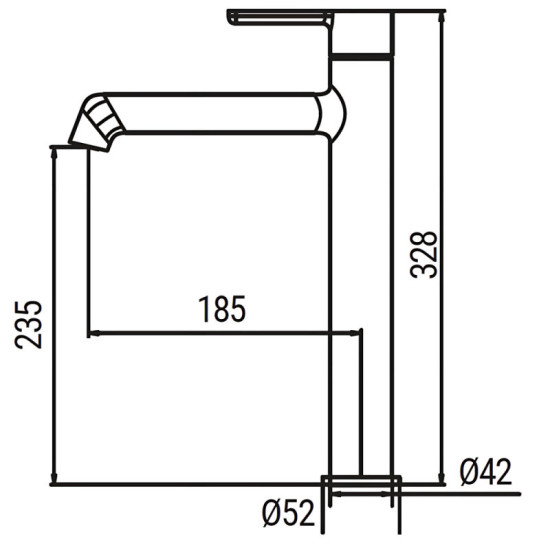 Смеситель для раковины Koer KB-11029-01 хром (KR5479)