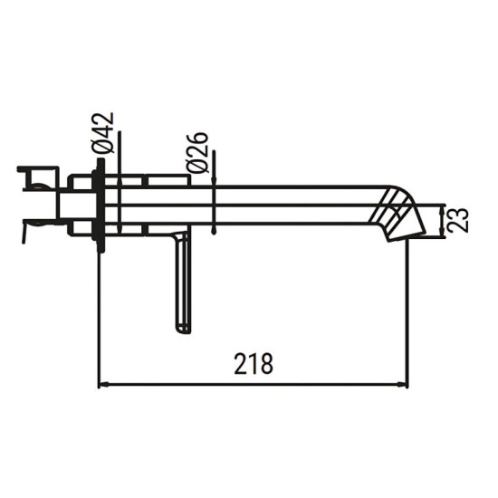 Змішувач для раковини Koer KB-16029-01 хром (KR5480)