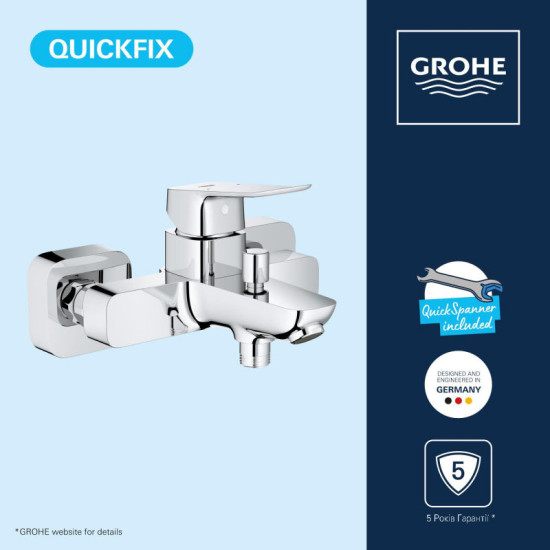 Змішувач для ванни Grohe QuickFix Dice 1018720000
