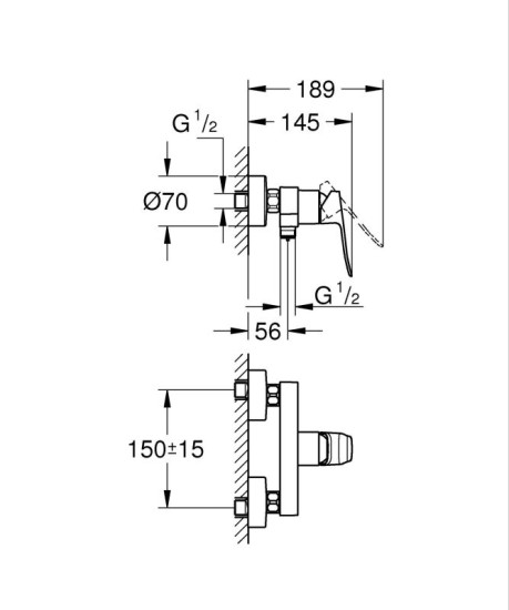 Змішувач для душу Grohe QuickFix Dice Black 1018742430