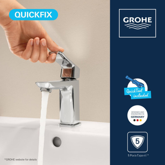 Змішувач для раковини Grohe QuickFix Dice 1018560000