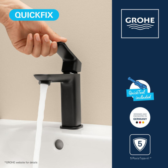 Смеситель для раковины Grohe QuickFix Dice Black 1018322430