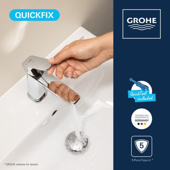 Смеситель для раковины Grohe QuickFix Dice ColdStart 1018610000