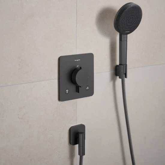 Держатель для ручного душа Hansgrohe Porter Fine, 28885340 черный матовый хром