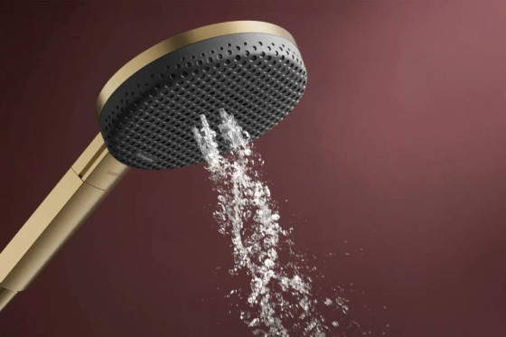 Душевая система Hansgrohe Raindance Alive Q 210/340 1jet с ShowerSelect Comfort, 24580140 бронза