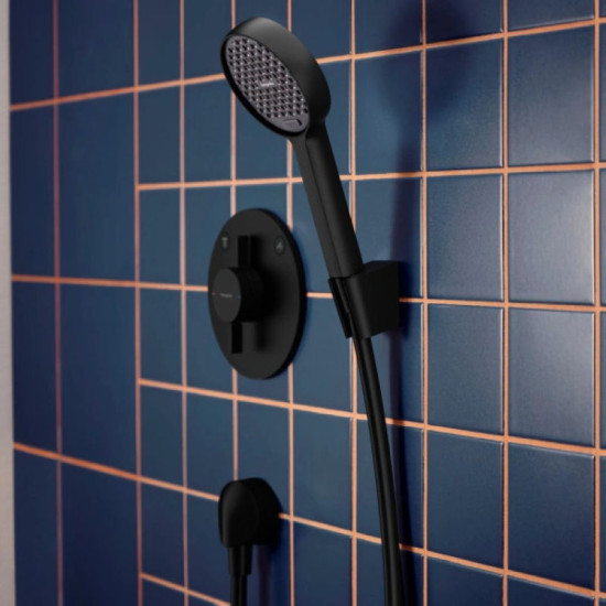 Лійка для ручного душу Hansgrohe Activera Select S 95 2jet EcoSmart+, 28034670 чорний матовий