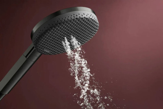 Лейка для ручного душа Hansgrohe Raindance Alive Select S, 24511340 EcoSmart, черный матовый хром
