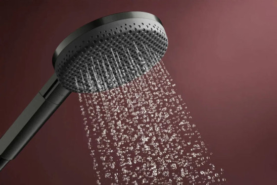 Лейка для ручного душа Hansgrohe Raindance Alive Select S, 24511340 EcoSmart, черный матовый хром