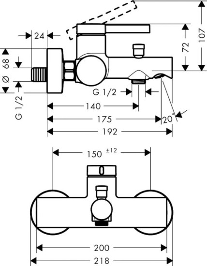Змішувач для ванни Hansgrohe Zesis S 74420000