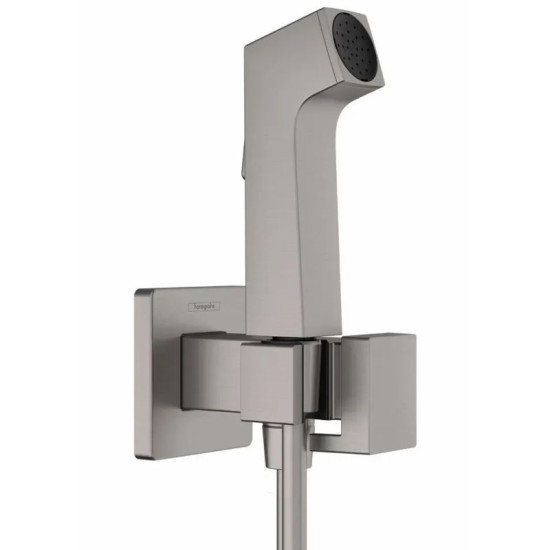 Гигиенический душ со смесителем Hansgrohe E EcoSmart+, Brushed Black Chrome (29231340)