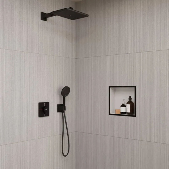 Душевая система скрытого монтажа Hansgrohe Raindance Alive Q 210/340 1jet 6 в1, Matt Black (24620670)