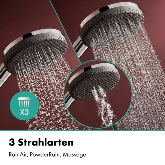 Душова система прихованого монтажу Hansgrohe Raindance Alive S 300 1jet 6 в1, Chrome (24630000)