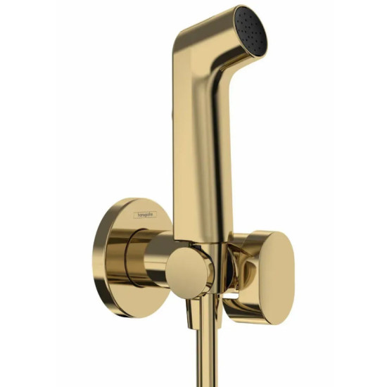 Гигиенический душ со смесителем Hansgrohe S EcoSmart+, Polished Gold Optic (29230990)