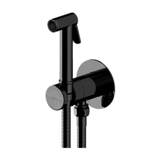 Гігієнічний душ із змішувачем Paffoni new BIDET KIT чорний матовий (ZDUP128NO)