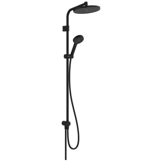 Душевая система Hansgrohe Activera S 240 1jet EcoSmart Reno Varia, Matt Black (28074670)
