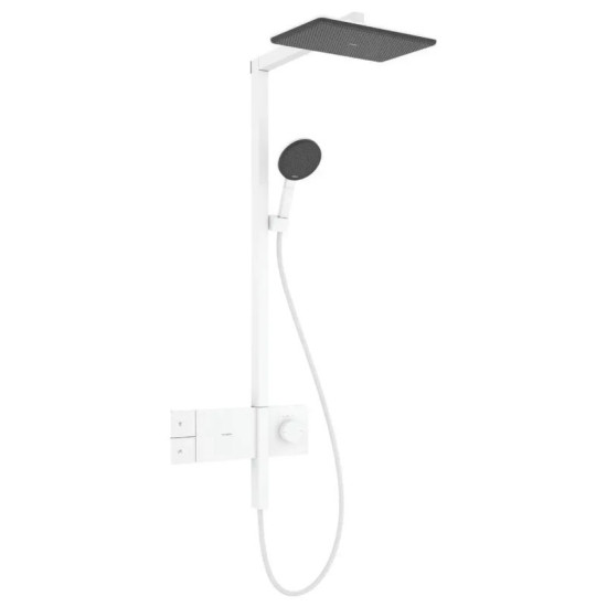 Душова система Hansgrohe Raindance Alive Q 340/210 1jet EcoSmart ShowerSelect Comfort, Matt White (24581700)