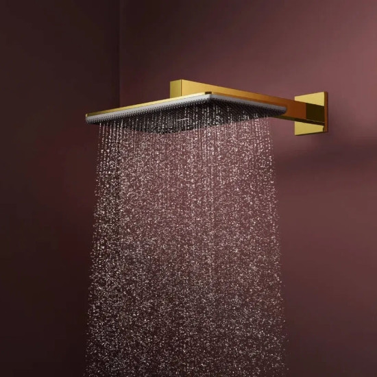 Душова система Hansgrohe Raindance Alive Q 340/210 1jet EcoSmart ShowerSelect Comfort, Polished Gold Optic (24581990)