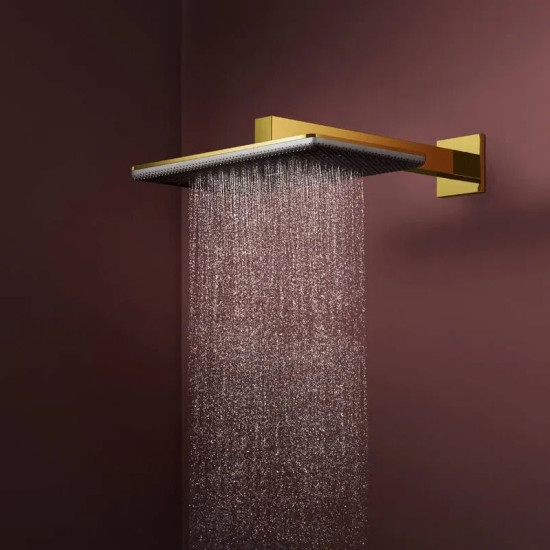 Душова система Hansgrohe Raindance Alive Q 340/210 1jet ShowerSelect Comfort, Polished Gold Optic (24580990)