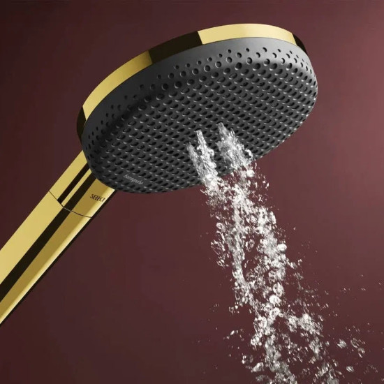 Душова система Hansgrohe Raindance Alive Q 340/210 1jet ShowerSelect Comfort, Polished Gold Optic (24580990)