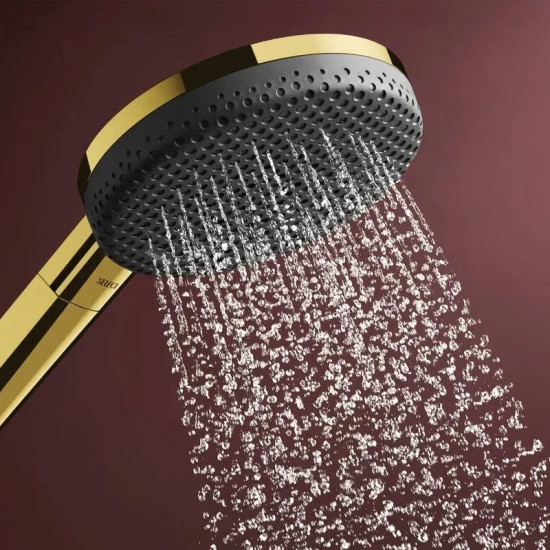 Душова система Hansgrohe Raindance Alive Q 340/210 1jet ShowerSelect Comfort, Polished Gold Optic (24580990)