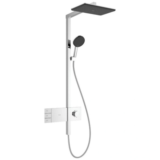 Душевая система Hansgrohe Raindance Alive Q 340/210 2jet EcoSmart ShowerSelect Comfort, Chrome (24591000)