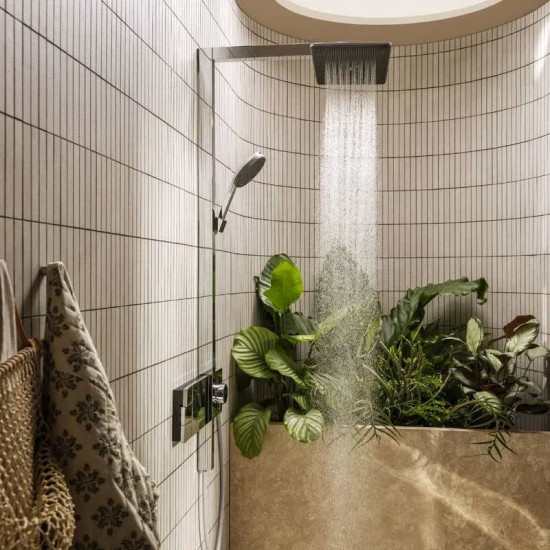 Душевая система Hansgrohe Raindance Alive Q 340/210 2jet EcoSmart ShowerSelect Comfort, Chrome (24591000)