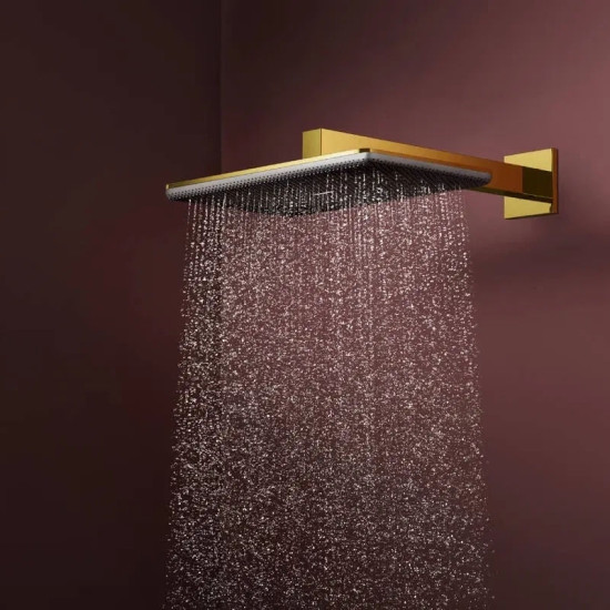 Душевая система Hansgrohe Raindance Alive Q 340/210 2jet EcoSmart ShowerSelect Comfort, Polished Gold Optic (24591990)