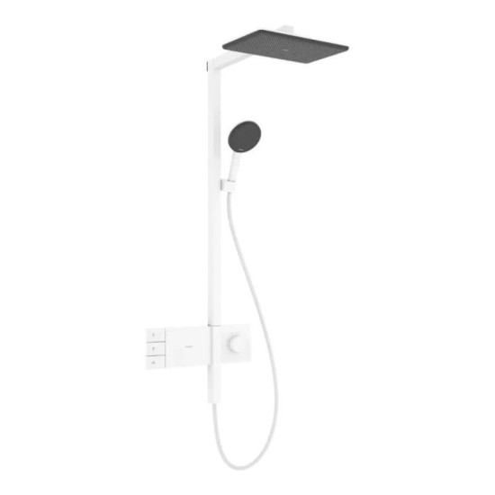 Душевая система Hansgrohe Raindance Alive Q 340/210 2jet ShowerSelect Comfort, Matt White (24590700)