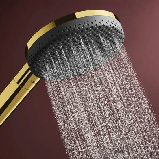 Душевая система Hansgrohe Raindance Alive Q 340/210 2jet ShowerSelect Comfort, Polished Gold Optic (24590990)