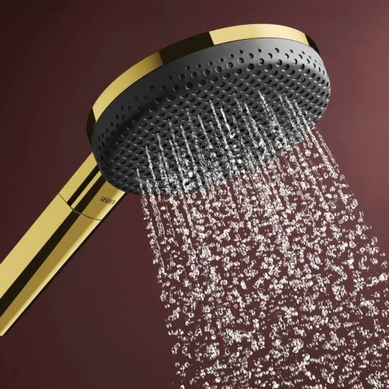 Душевая система Hansgrohe Raindance Alive Q 340/210 2jet ShowerSelect Comfort, Polished Gold Optic (24590990)