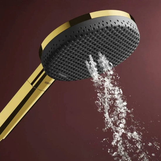 Душевая система Hansgrohe Raindance Alive Q 340/210 2jet ShowerSelect Comfort, Polished Gold Optic (24590990)