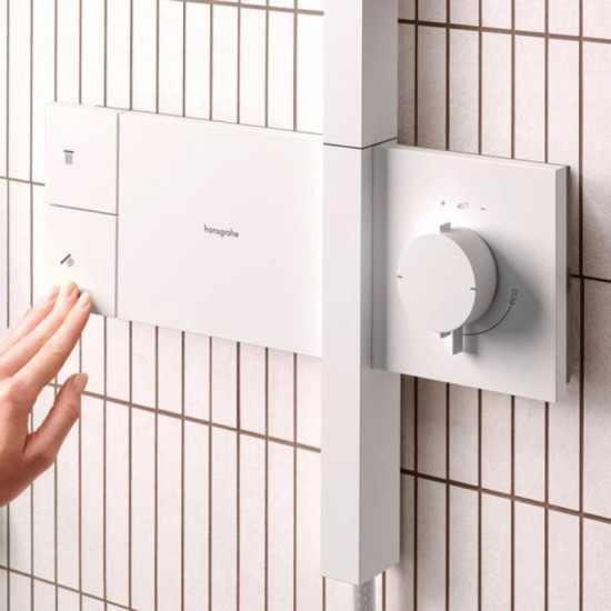Душевая система Hansgrohe Raindance Alive S 300 1jet EcoSmart с ShowerSelect Comfort, Matt White (24583700)