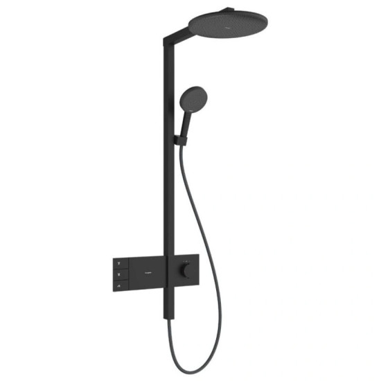 Душова система Hansgrohe Raindance Alive S 300 2jet EcoSmart с ShowerSelect Comfort, Matt Black (24596670)