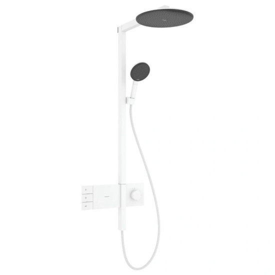 Душова система Hansgrohe Raindance Alive S 300 2jet EcoSmart с ShowerSelect Comfort, Matt White (24596700)