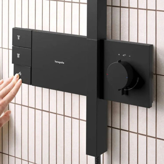 Душевая система Hansgrohe Raindance Alive S 300 2jet с ShowerSelect Comfort, Matt Black (24595670)