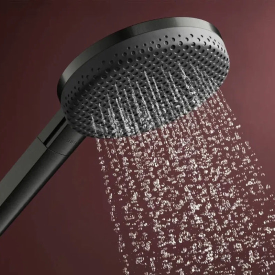 Душова система Hansgrohe Raindance Alive S Puro 300 1jet EcoSmart с Ecostat Element, Brushed Black Chrome (24593340)