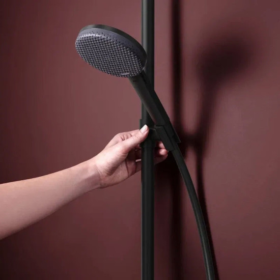 Душевая система Hansgrohe Raindance Alive S Puro 300 1jet з Ecostat Element, Matt Black (24592670)