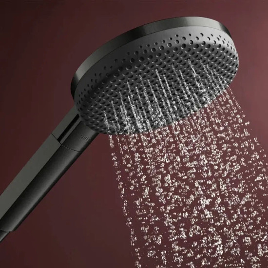 Душевая система Hansgrohe Raindance Alive S Puro 300 1jet с Ecostat Element, Brushed Black Chrome (24592340)