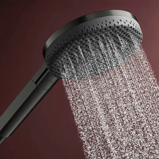 Душевая система Hansgrohe Raindance Alive S Puro 300 1jet с Ecostat Element, Brushed Black Chrome (24592340)