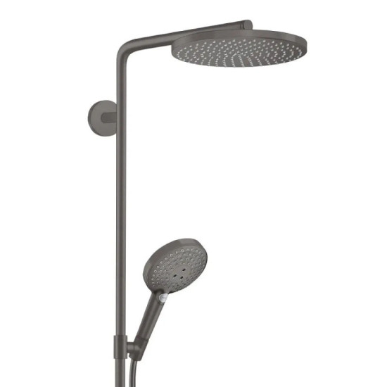 Душевая система Hansgrohe Raindance S 240 EcoSmart PowderRain 2jet, Brushed Black Chrom (28823340)