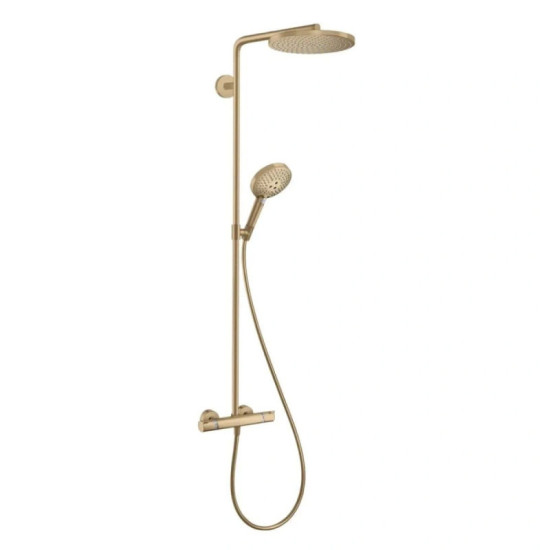 Душова система Hansgrohe Raindance S 240 EcoSmart PowderRain 2jet, Brushed Bronze (28823140)