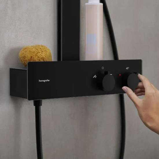 Душова система Hansgrohe Rainfinity Showerpipe 360 1jet с ShowerTablet 350, Matt Black (26853670)