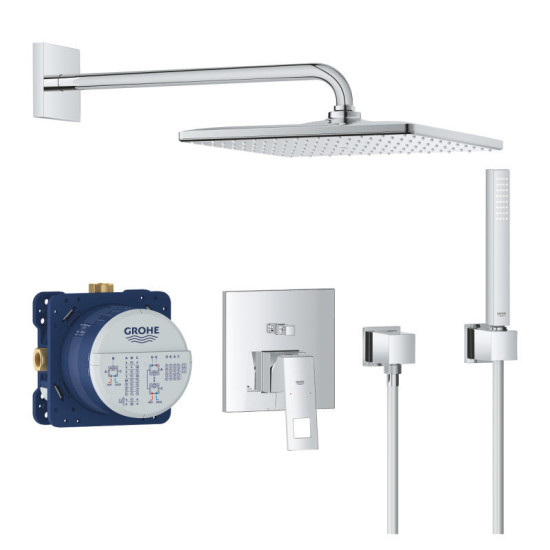 Душевая система скрытого монтажа Grohe Eurocube с Rainshower Mono 310 Cube, хром (25238000)