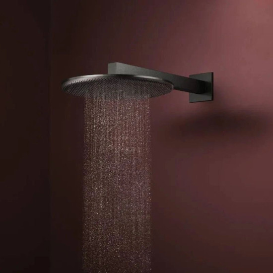 Кронштейн для верхнього душу Hansgrohe E 390 мм, Brushed Black Chrome (24337340)