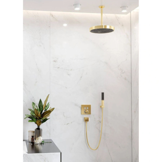 Кронштейн для верхнего душа Hansgrohe S 300 мм, бронза матовая (27389140)