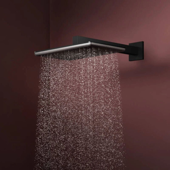 Лейка для верхнего душа Hansgrohe Raindance Alive Q 340/210 1jet EcoSmart, Matt Black (24531670)